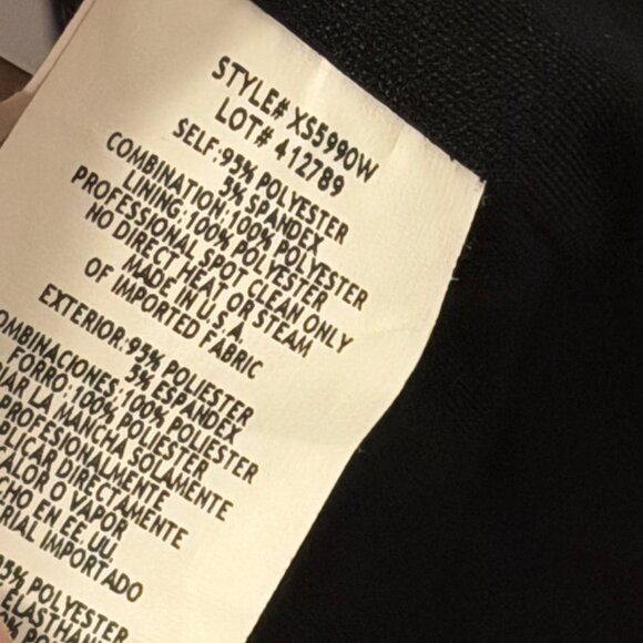 Xscape 20W Dress With Sheer Flutter Sleeves & Beaded Floral Embroidery - Picture 7 of 12